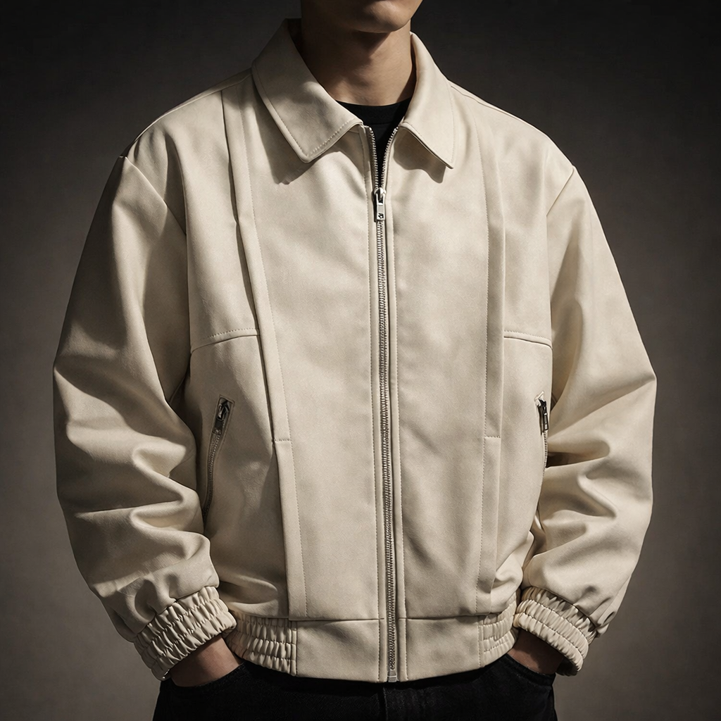 Men's Oversized Suede Bomber Jacket — Winter Fashion Australia