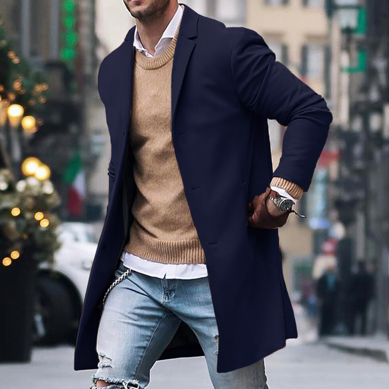 Gabriel Moretti | Classic Long Trench Coat For Men