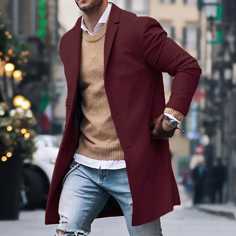 Gabriel Moretti | Classic Long Trench Coat For Men