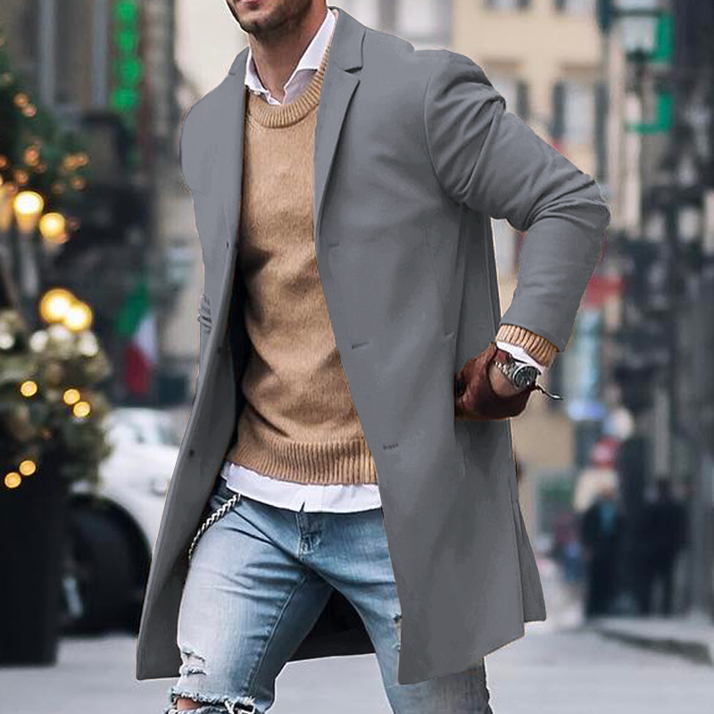 Gabriel Moretti | Classic Long Trench Coat For Men