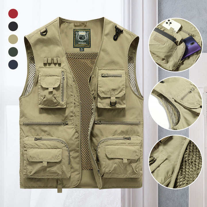 Luca Romano | Multi-Pocket Utility Vest For Men