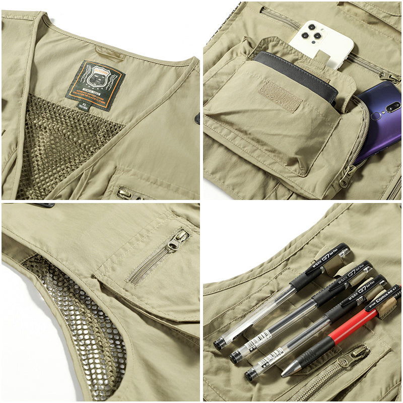 Luca Romano | Multi-Pocket Utility Vest For Men
