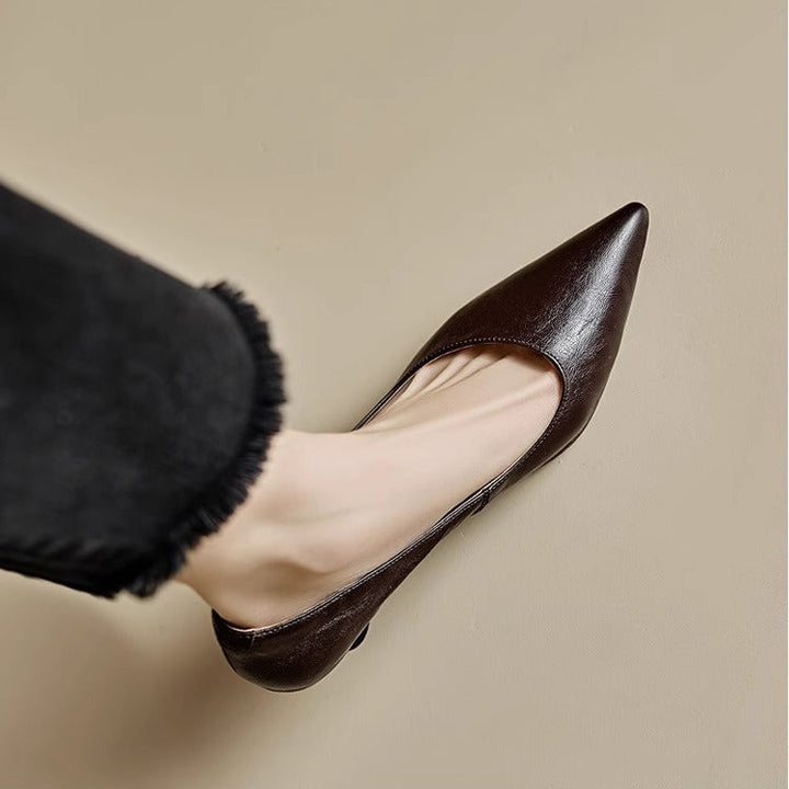 Maïa Leather Kitten Heel