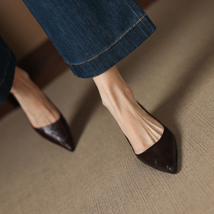 Maïa Leather Kitten Heel