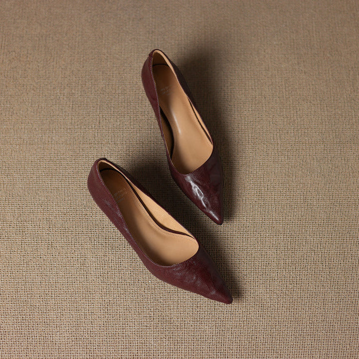 Maïa Leather Kitten Heel