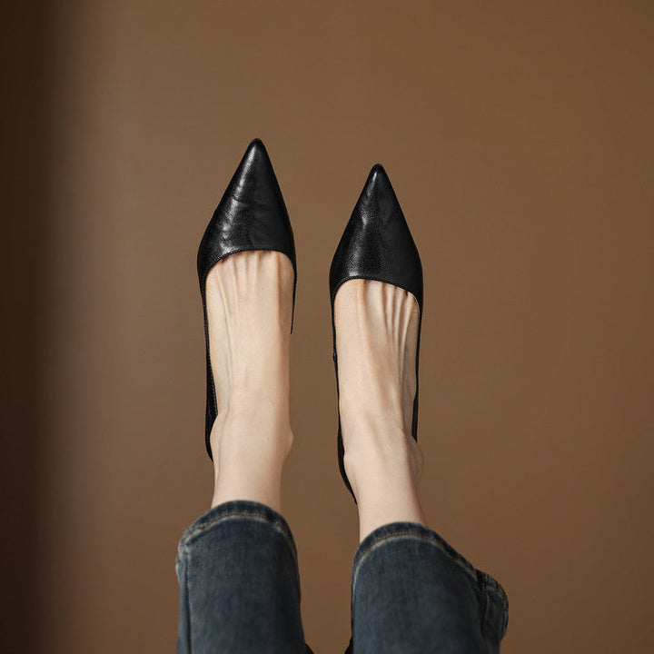 Maïa Leather Kitten Heel