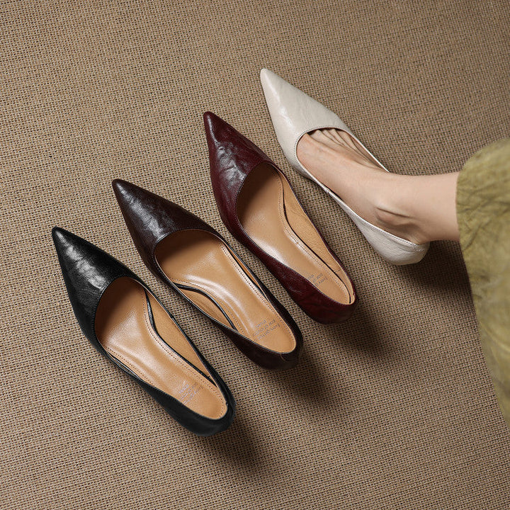 Maïa Leather Kitten Heel