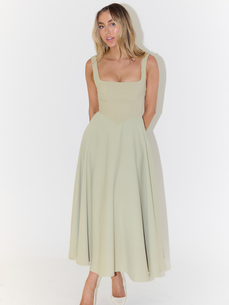 Audrey Square-Neck Dress