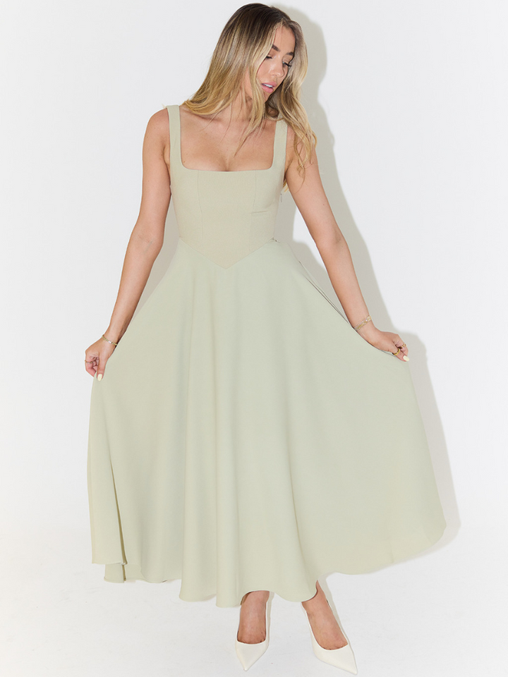 Audrey Square-Neck Dress