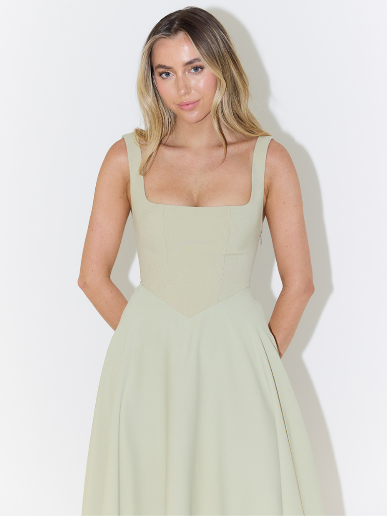 Audrey Square-Neck Dress