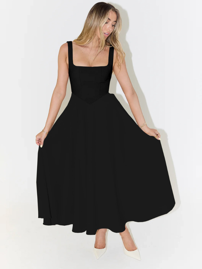 Audrey Square-Neck Dress