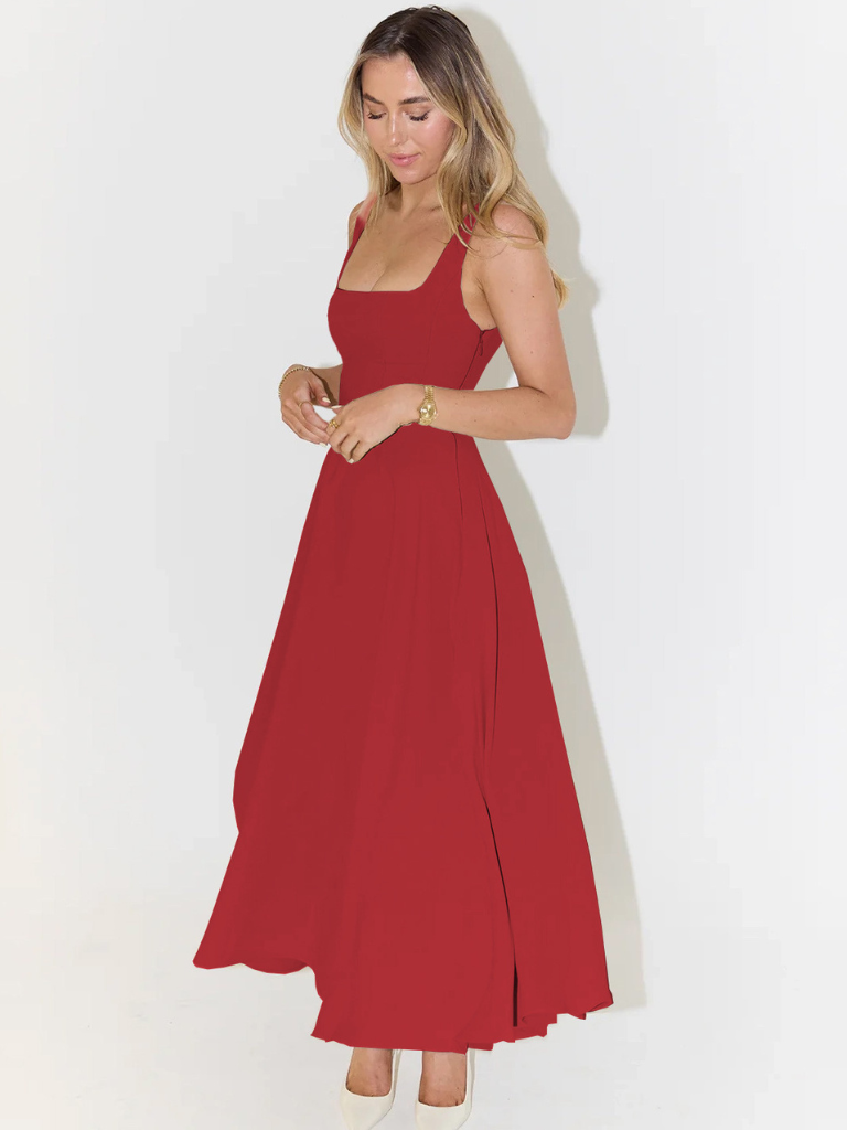 Audrey Square-Neck Dress