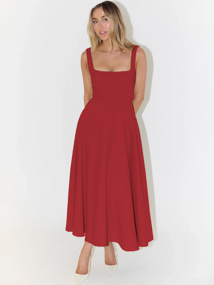 Audrey Square-Neck Dress