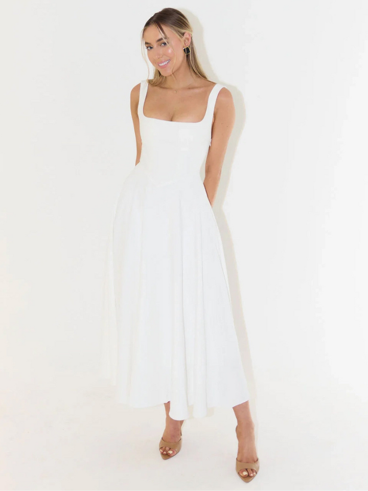 Audrey Square-Neck Dress