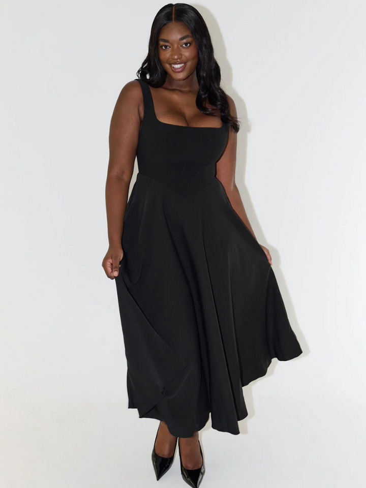 Audrey Square-Neck Dress