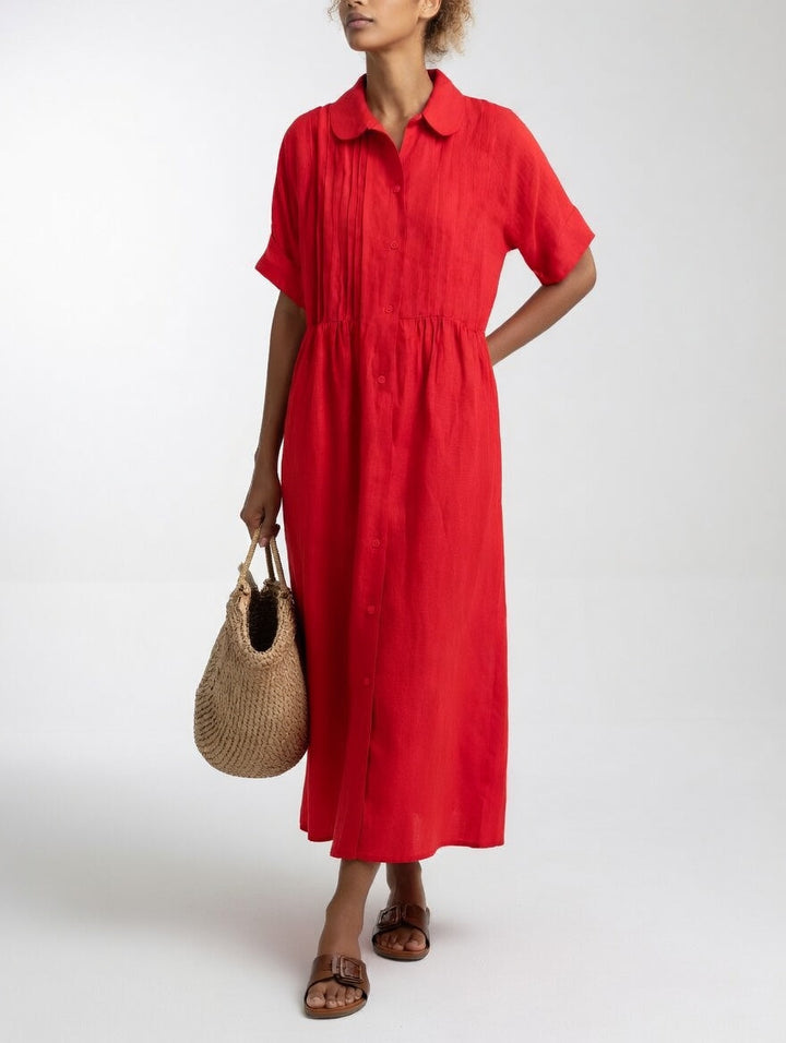 Capucine Linen Shirt Dress