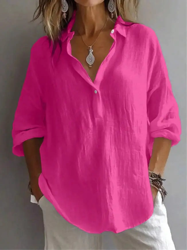 Lavande Linen Blouse