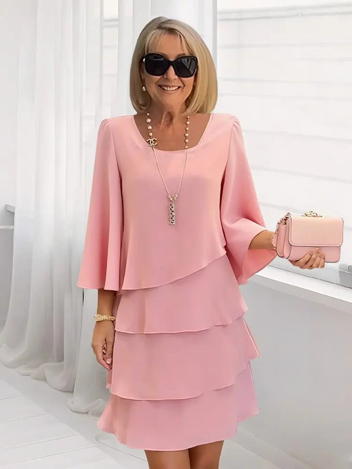 ANNE – Elegant Flowing Dress with Ruffles