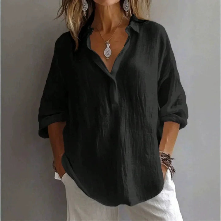 Lavande Linen Blouse