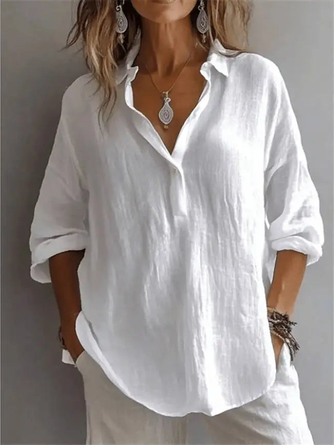 Lavande Linen Blouse
