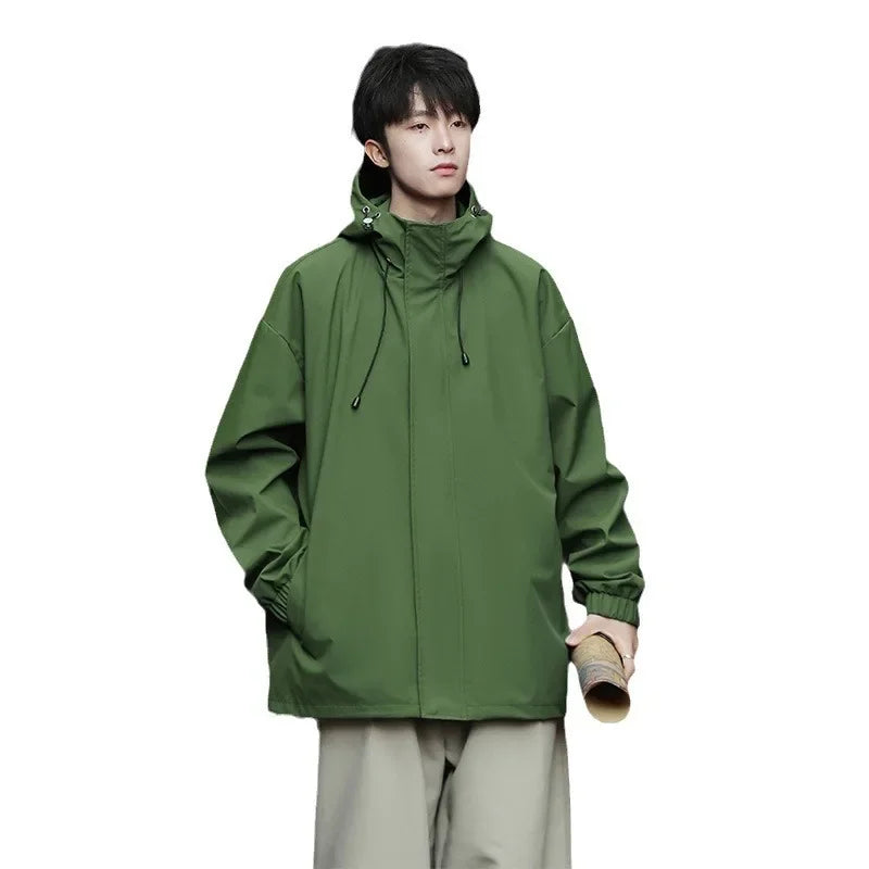 Theo Laurent | Lightweight Hooded Windbreaker For Men