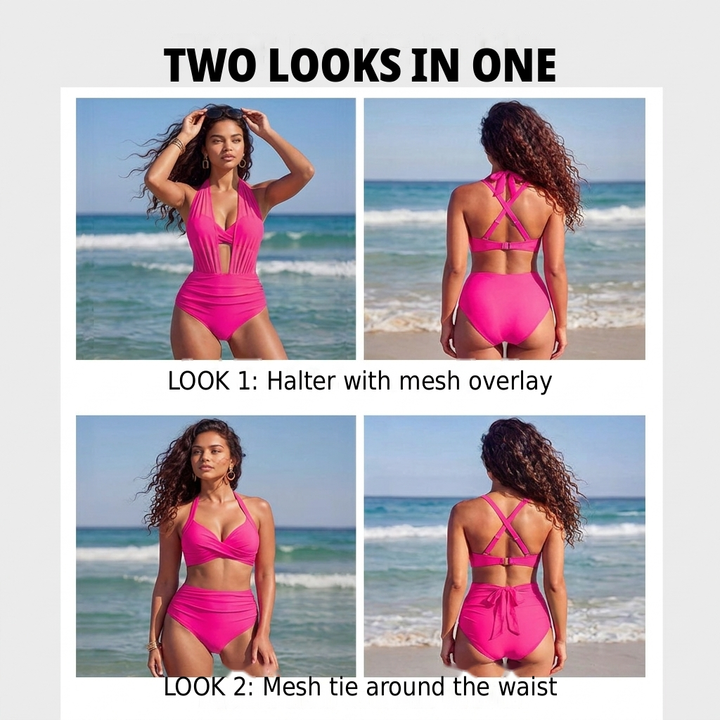 Luna 2-in-1 High-Waisted Tummy Control Bikini