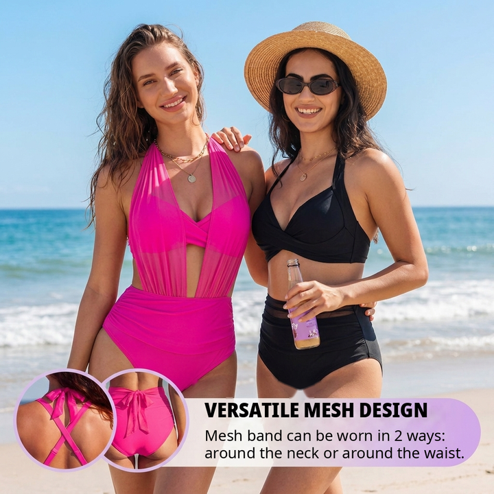 Luna 2-in-1 High-Waisted Tummy Control Bikini