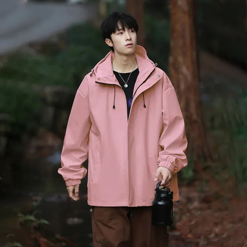 Theo Laurent | Lightweight Hooded Windbreaker For Men