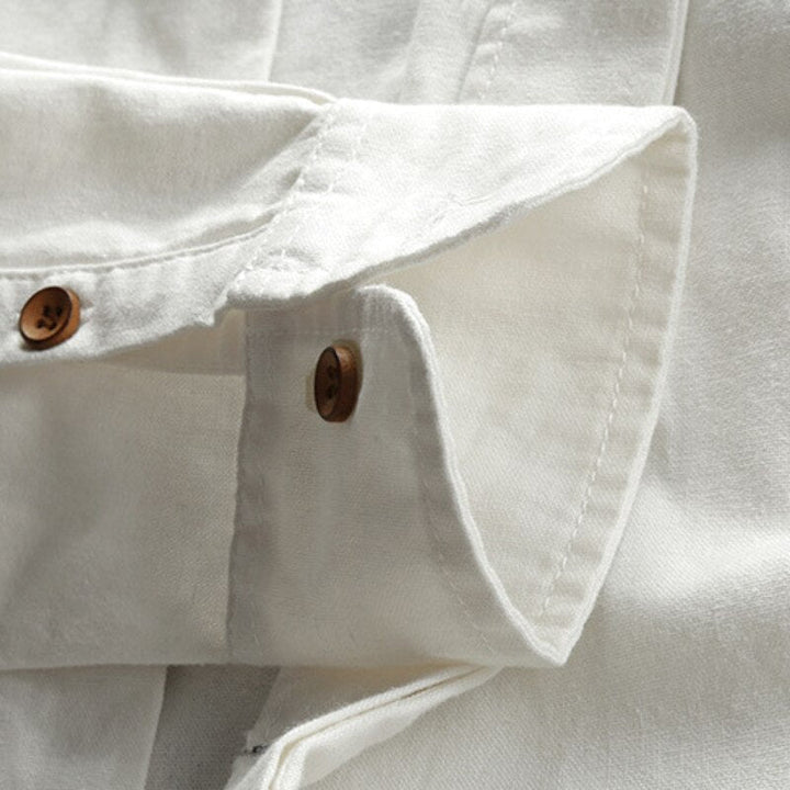 Mia Ottawa - Minimalist Japanese Collar Shirt