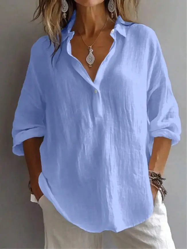 Lavande Linen Blouse