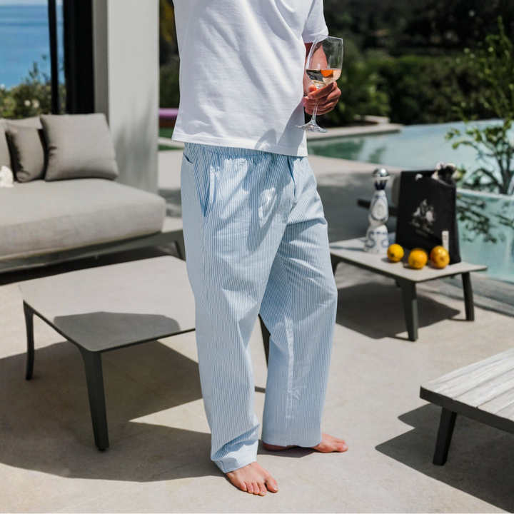 Linen Bayside Trousers Striped