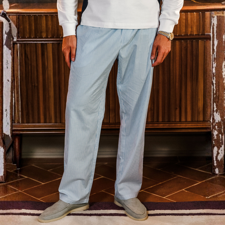 Linen Bayside Trousers Striped