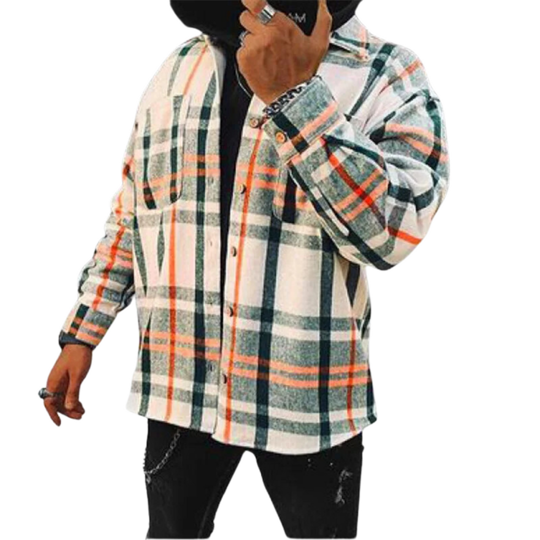 Oliver Laurent | Premium Plaid Overshirt Jacket For Men