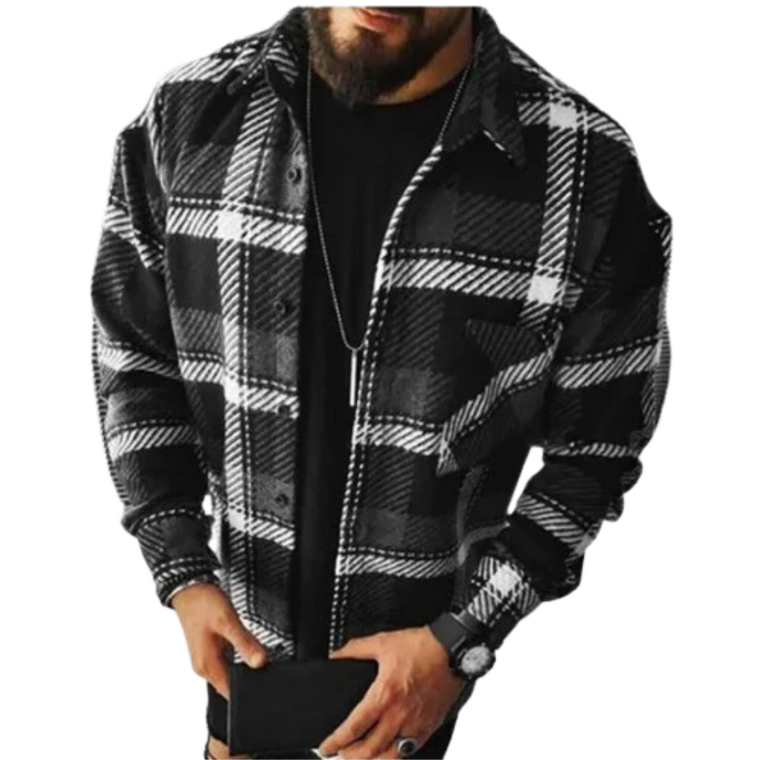 Oliver Laurent | Premium Plaid Overshirt Jacket For Men