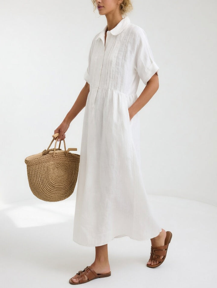 Capucine Linen Shirt Dress