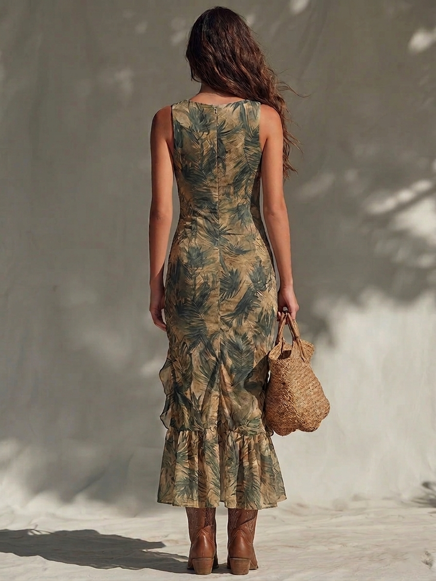 Helena Botanical Maxi Dress