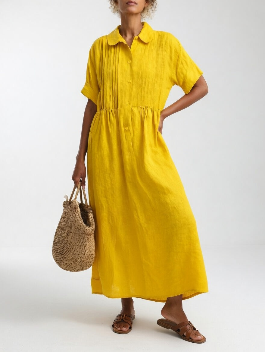 Capucine Linen Shirt Dress