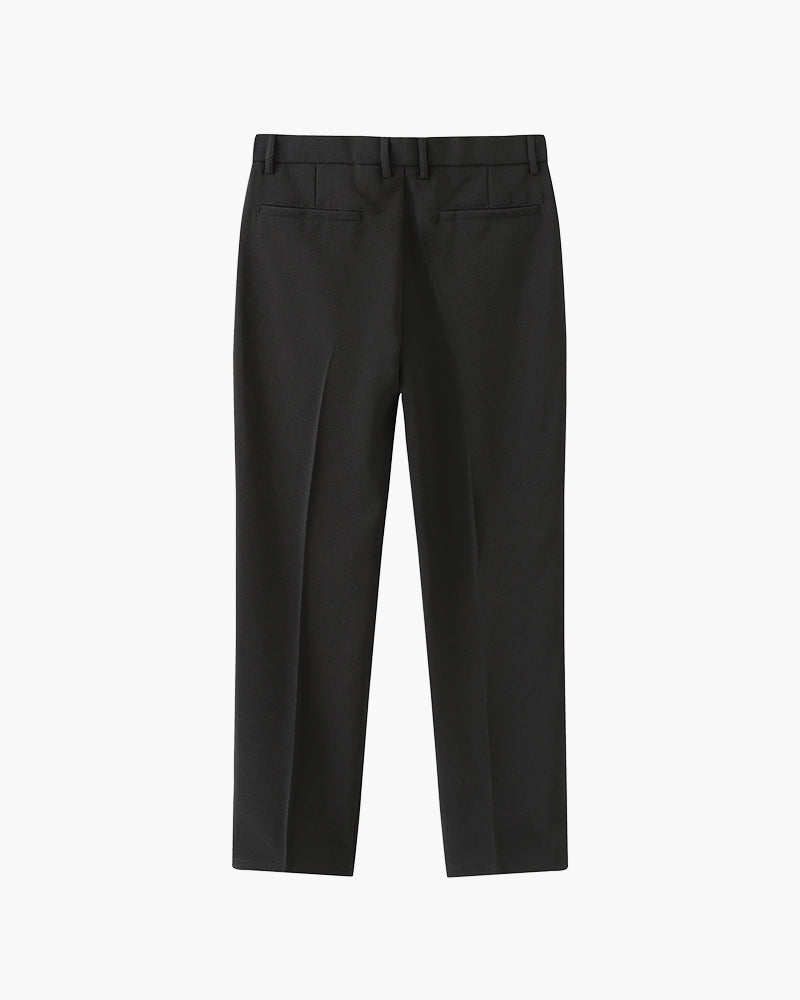 Giovanni Bellucci | Tailored Slim Fit Trousers with Refined Structure For Men