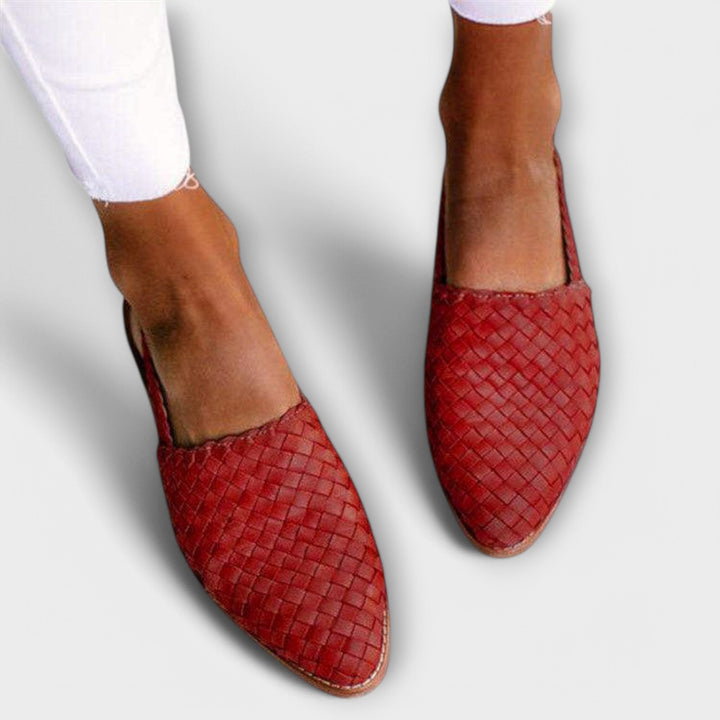 Lila Woven Leather Loafer