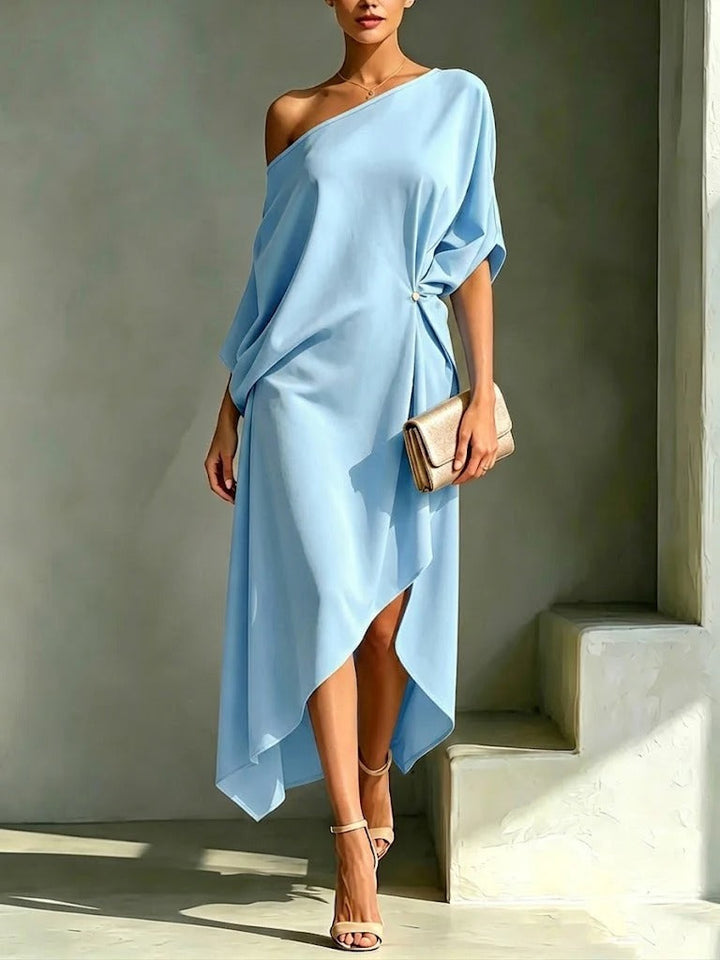 Maëva One-Shoulder Midi Dress
