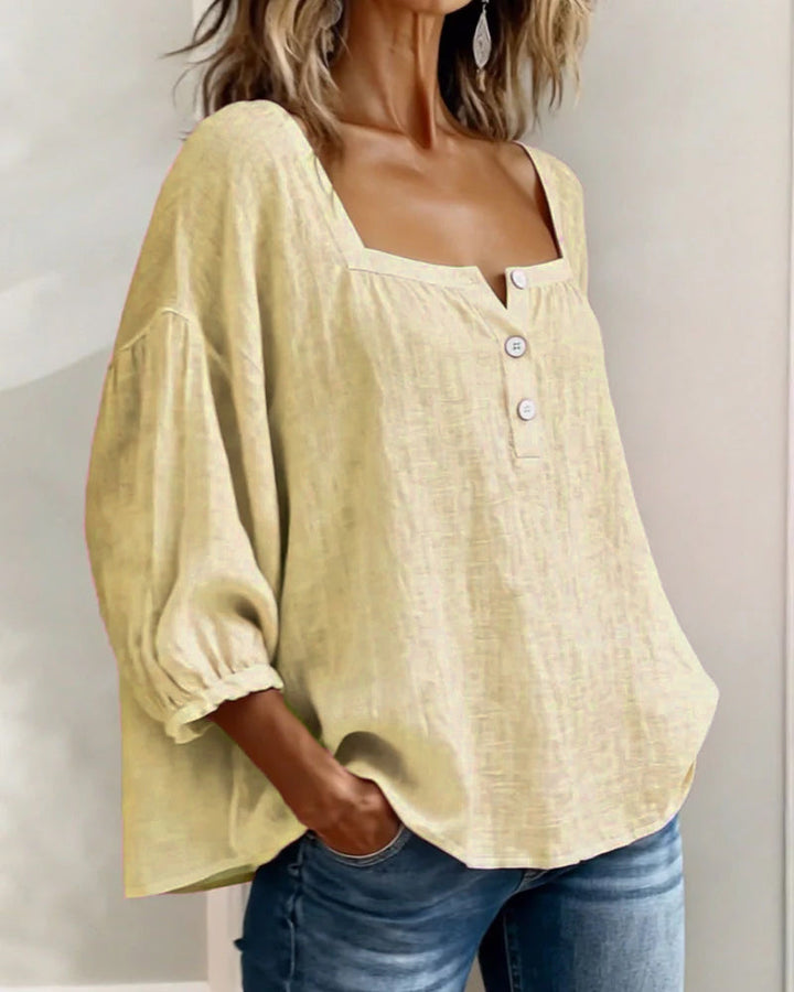 Isla Linen Blouse