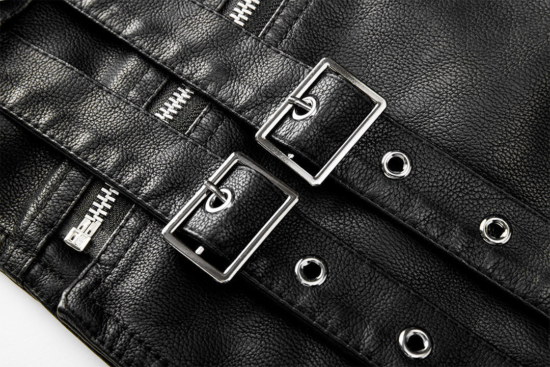Damien Laurent | Classic Leather Biker Jacket For Men