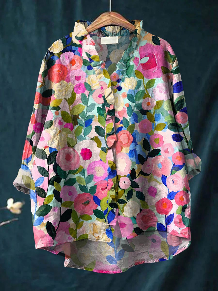 Margot Artist Print Blouse