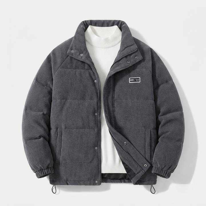 Ethan Gallagher | Men's Corduroy Puffer Jacket For Men