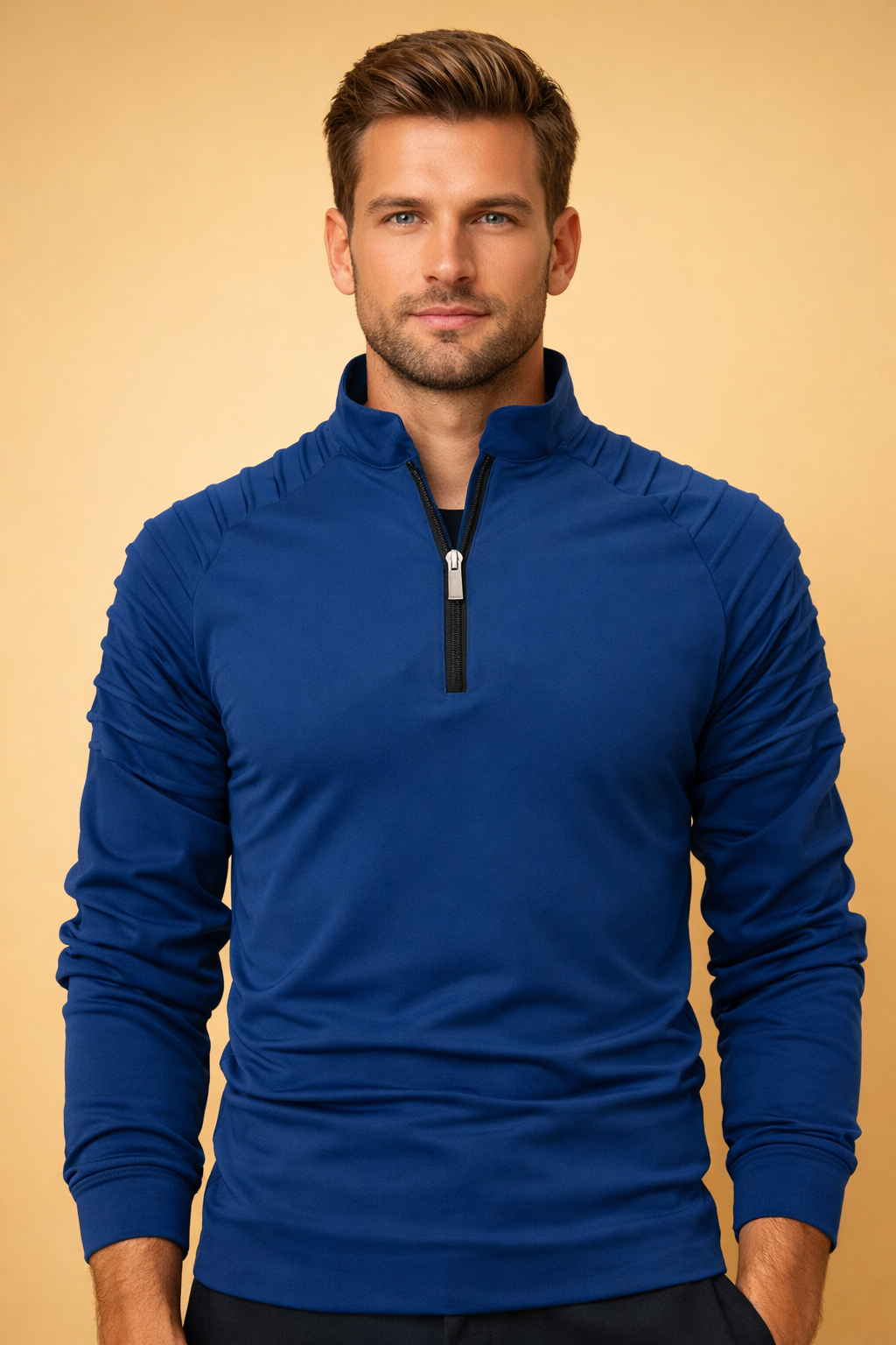 Marco Bellini | Performance Zip Neck Long Sleeve For Men