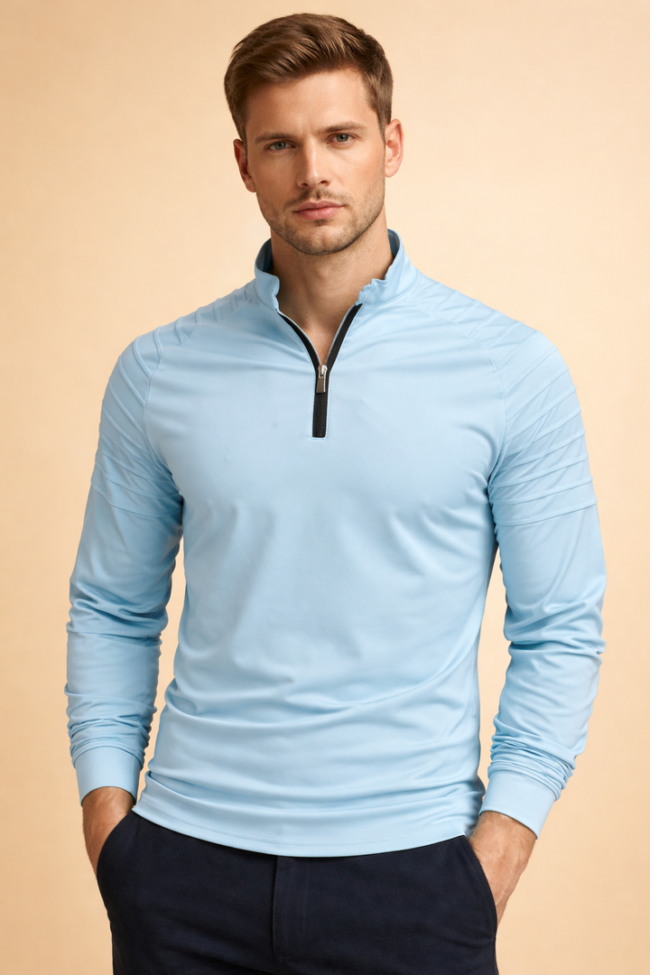 Marco Bellini | Performance Zip Neck Long Sleeve For Men