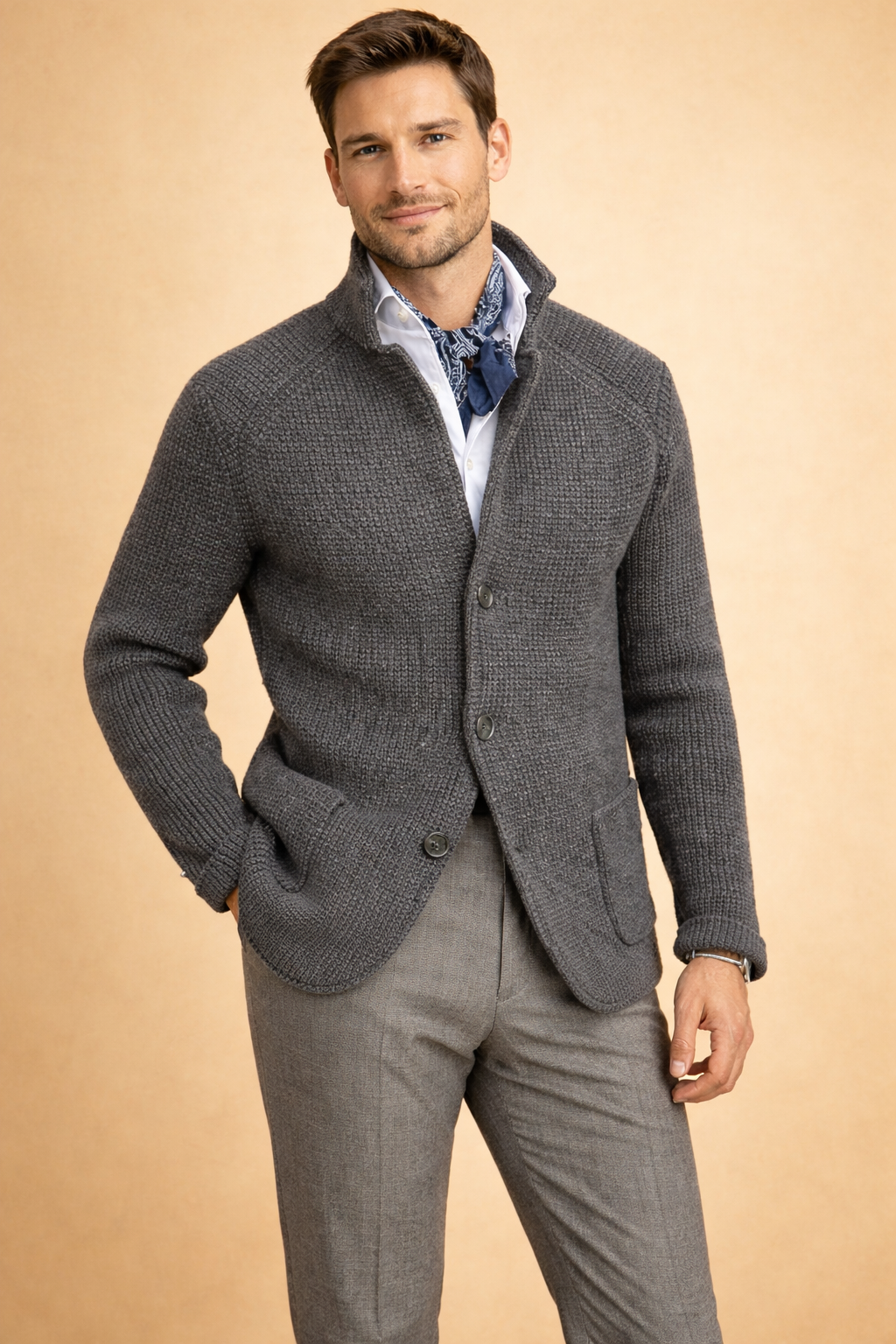 Matteo Ricci | Luxury Knit Cardigan For Men