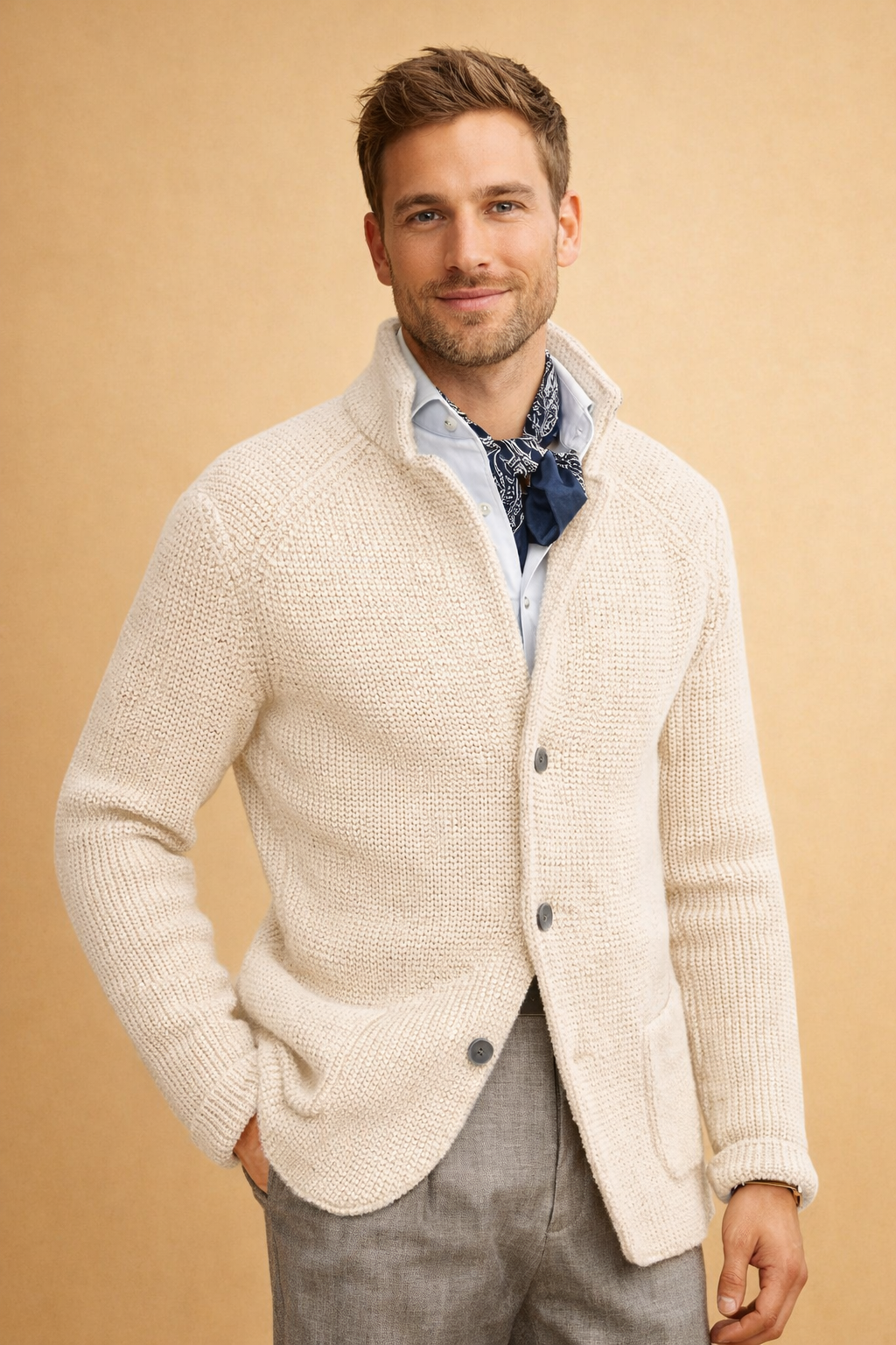 Matteo Ricci | Luxury Knit Cardigan For Men