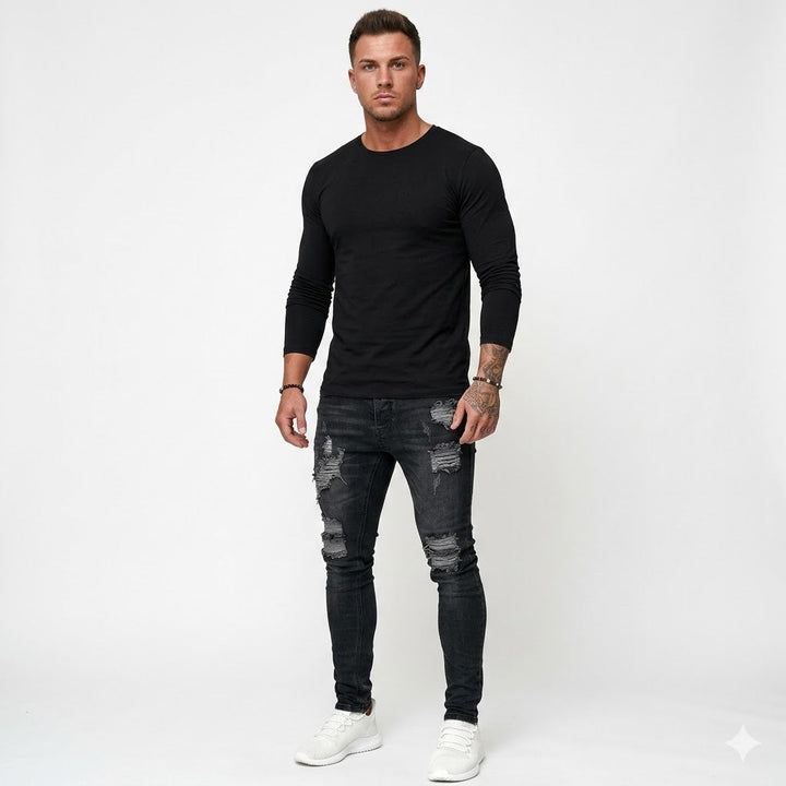 Luca Romano | Distressed Skinny Jeans For Men