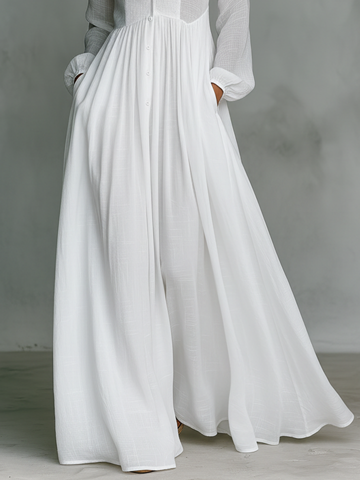 Anna | Elegant maxi dress with buttons